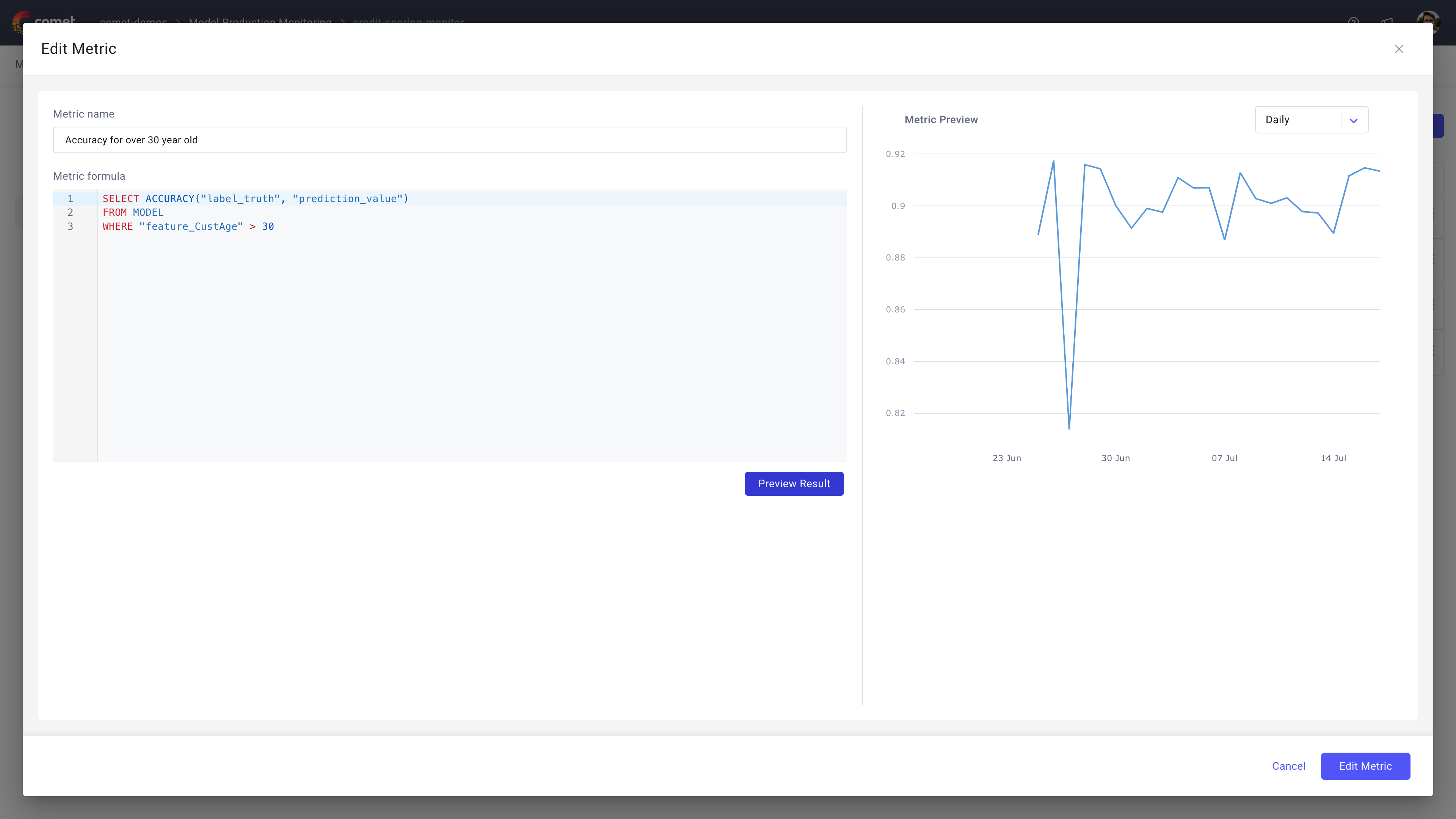 MPM Custom Metrics - Preview